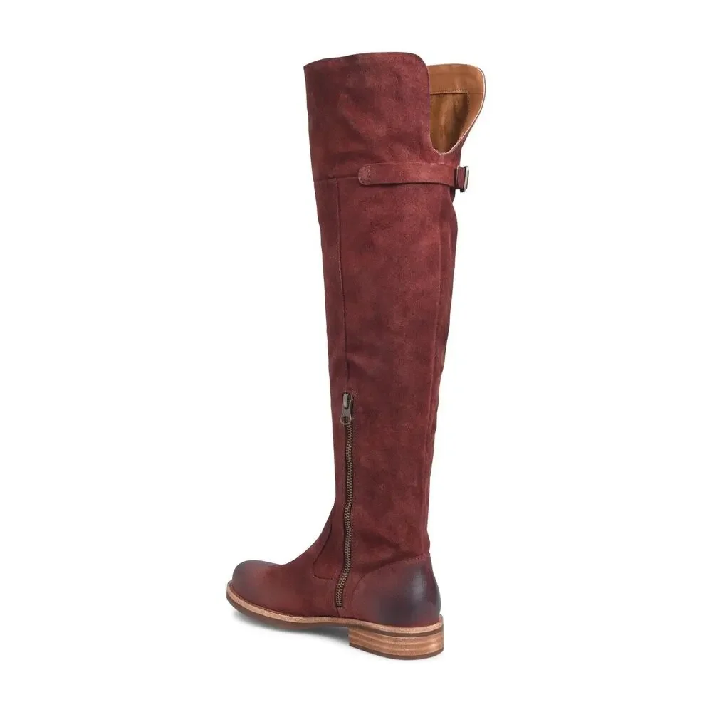 Kork-Ease Addison Over the Knee Suede Campus Riding Boot Rust 7 Distressed NEW!